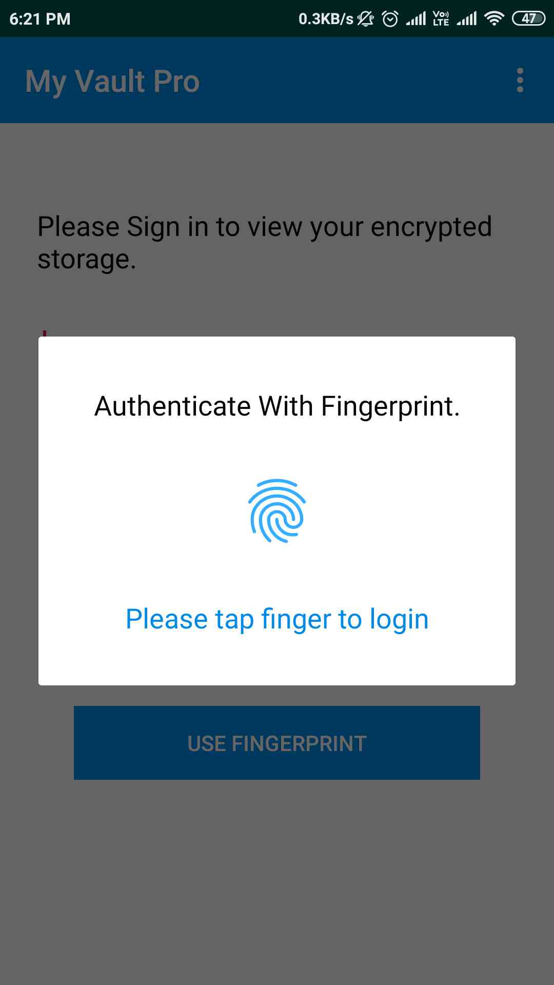 My Vault Android App Offline Digital Locker